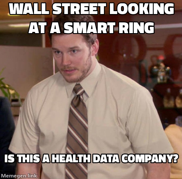 Wall Street looking at a smart ring: 'Is this a health data company?'
