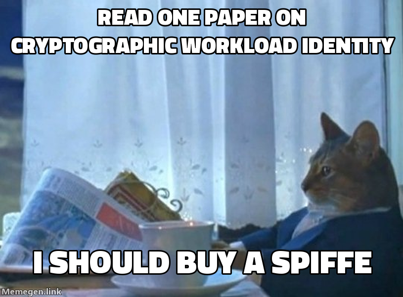 the standard reaction to reading one spec