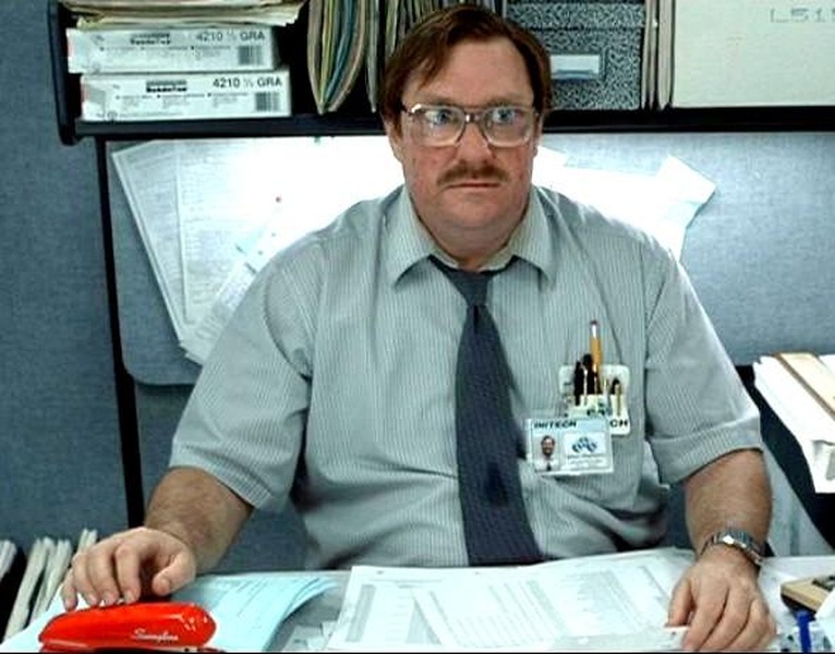 Office Space Milton meme about Friday