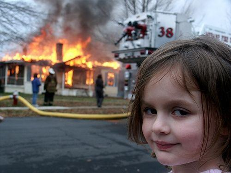 Disaster Girl Template