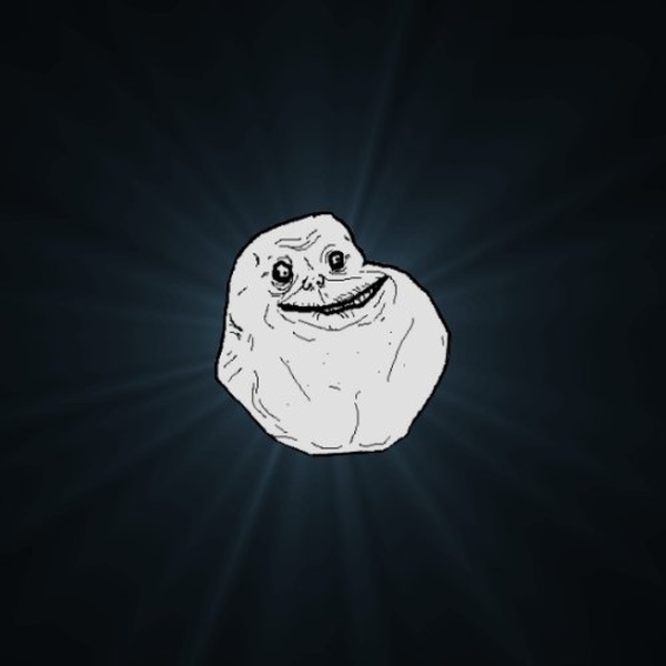 Forever Alone meme about school
