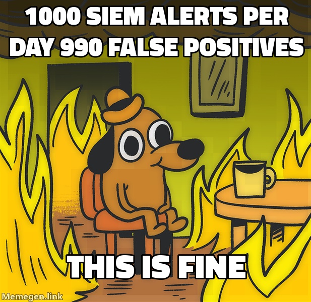 SIEM alert fatigue meme