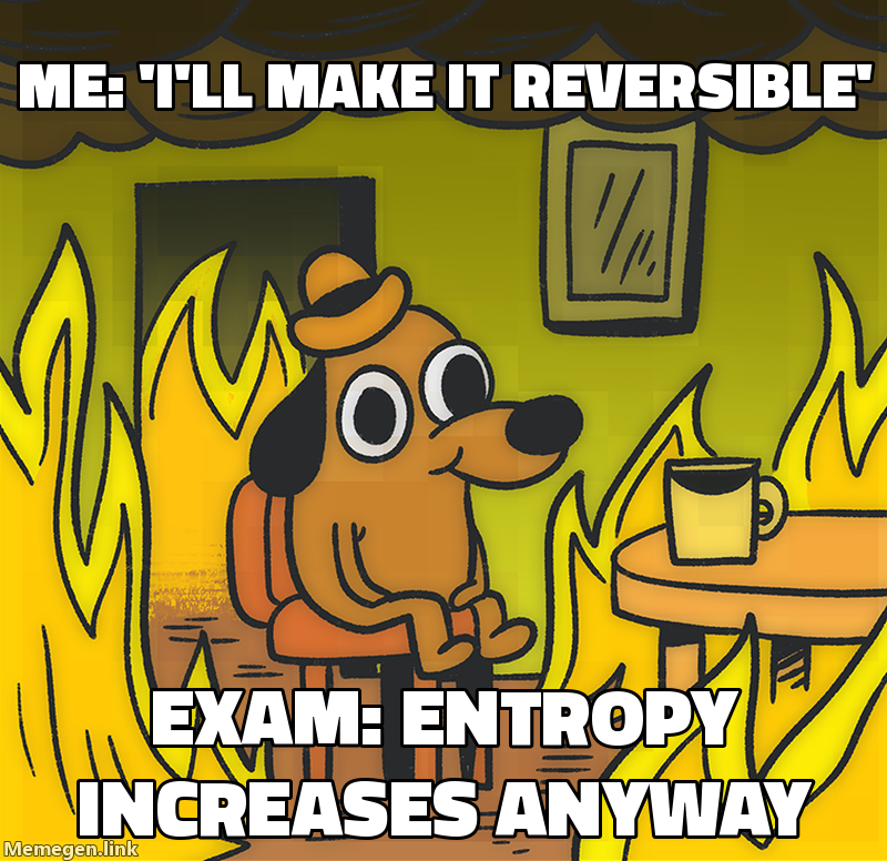 entropy irreversible process meme about Why does entropy increase in an irreversible process?