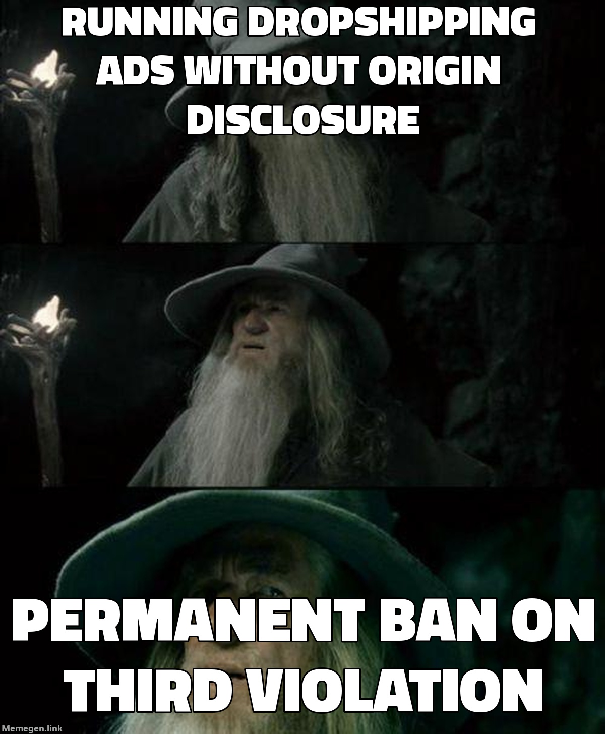 TikTok Banned Before/After Ads and Made Shipping Disclosure Mandatory. Third Violation Is a Permanent Ban.