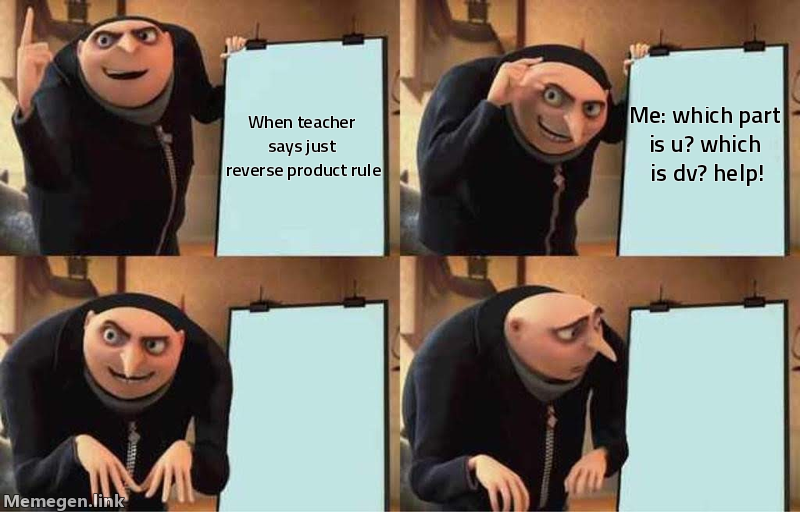 integration by parts formula meme about Explain integration by parts with formula