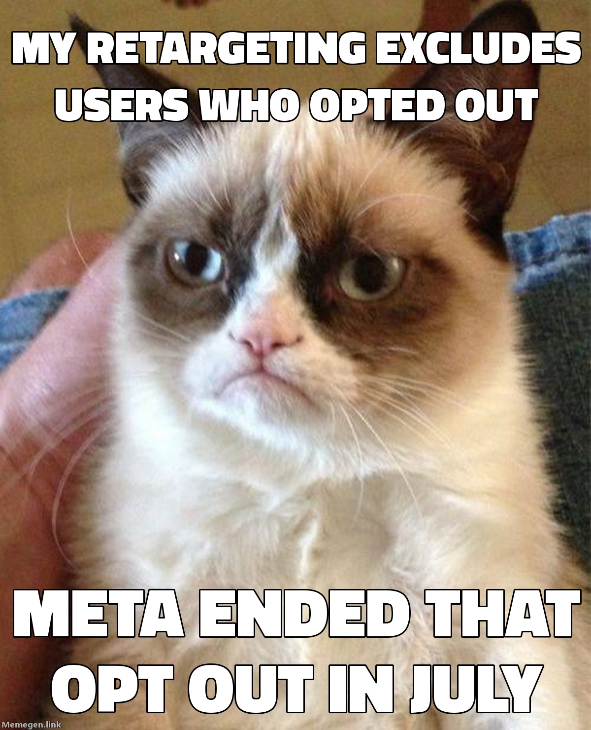 Meta ألغت خيار رفض تتبع البيانات. مستخدمون غادروا جماهير إعادة الاستهداف عادوا إليها.