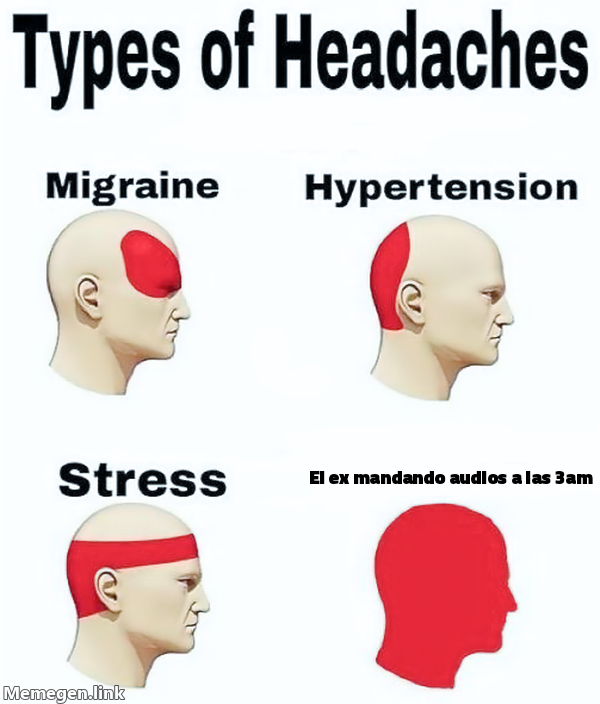 meme: el ex mandando audios a las 3am