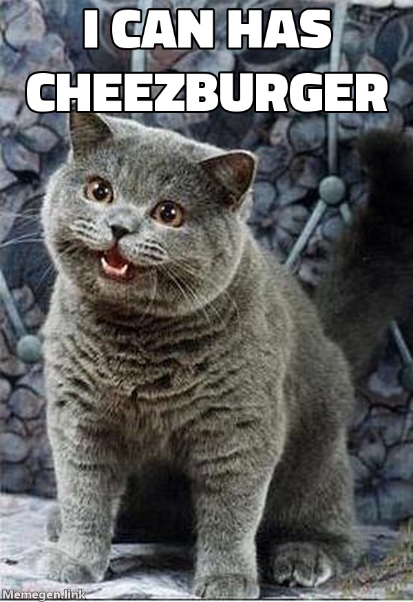 I CAN HAS CHEEZBURGER