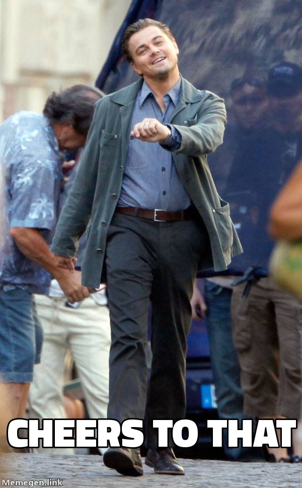 Leonardo DiCaprio Toast