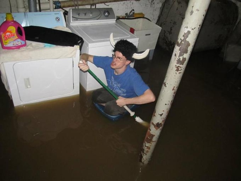 Laundry Room Viking meme about work
