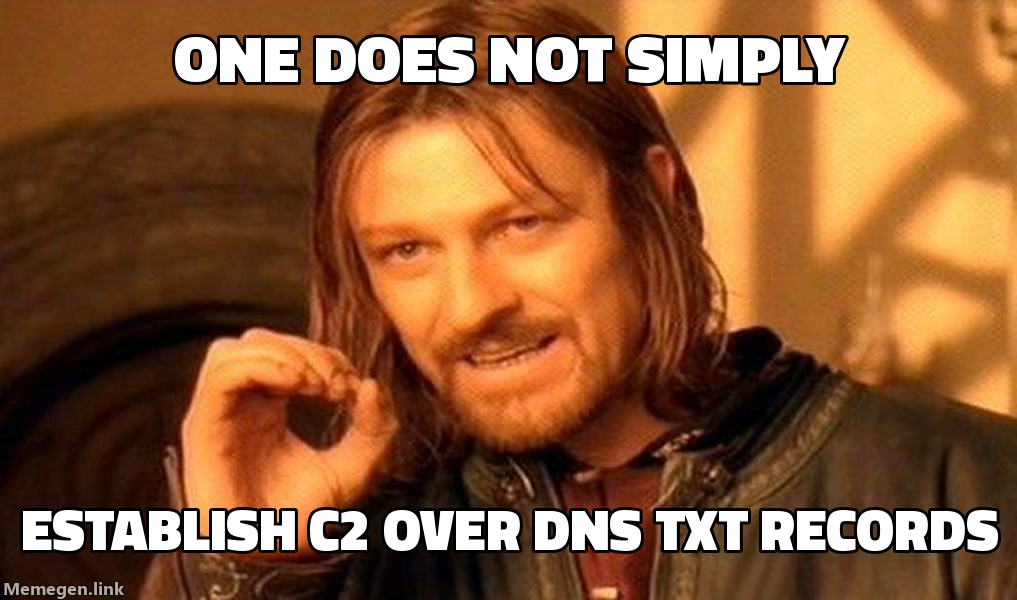 C2 over DNS meme