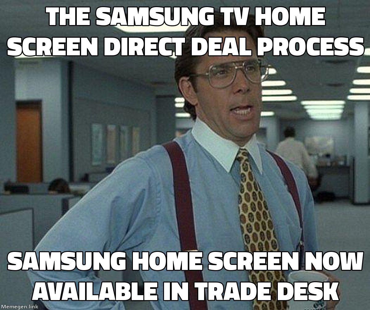 Samsung TV Home Screens Are Going Programmatic. The Inventory Reserved for Big Direct Deals Is About to Open Up.