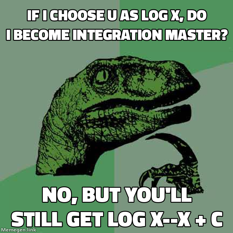 integration by parts formula meme about Explain integration by parts with formula