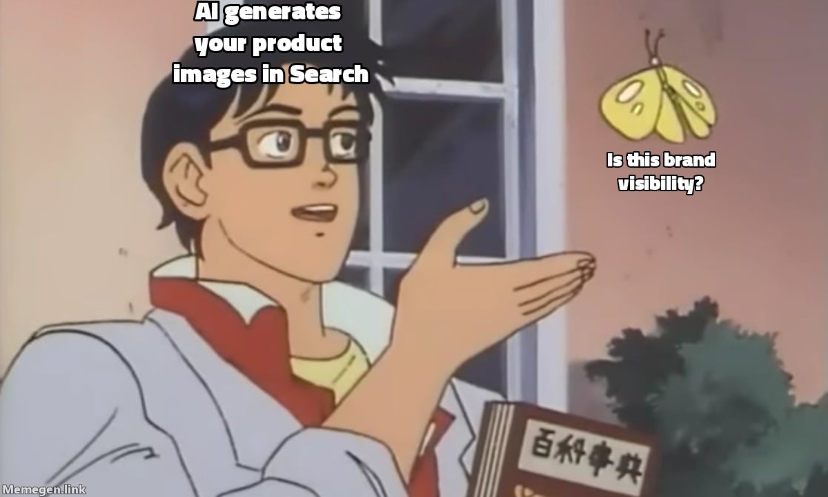 Google AI Overviews Now Generates Its Own Product Images. Your Brand Doesn't Get Cited.