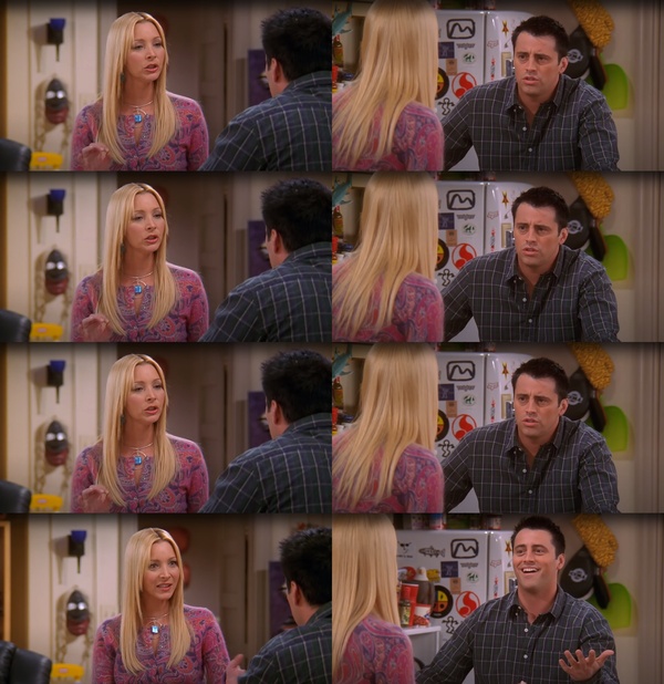 Phoebe Teaching Joey meme about school