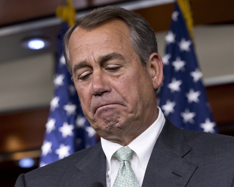 Sad John Boehner meme about Friday