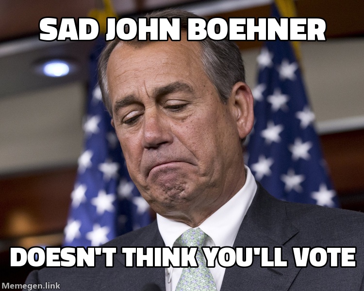 Sad John Boehner