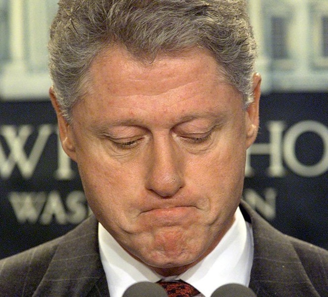 Sad Bill Clinton meme about Monday
