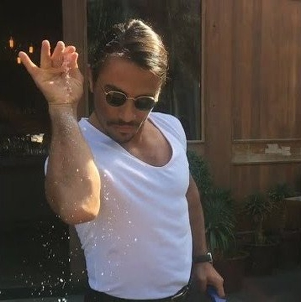 Salt Bae meme about work