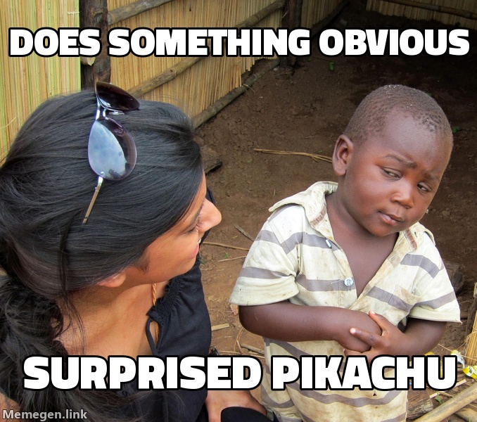 Surprised Pikachu