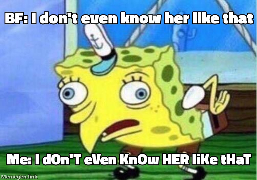 Mocking SpongeBob