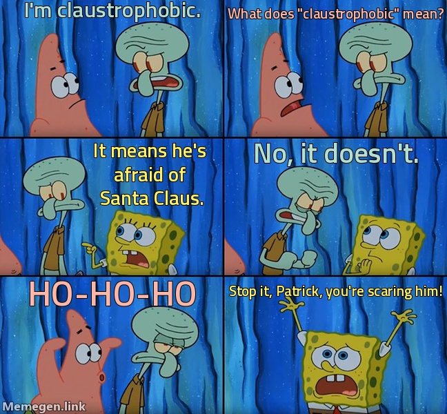 Stop It Patrick You're Scaring Him