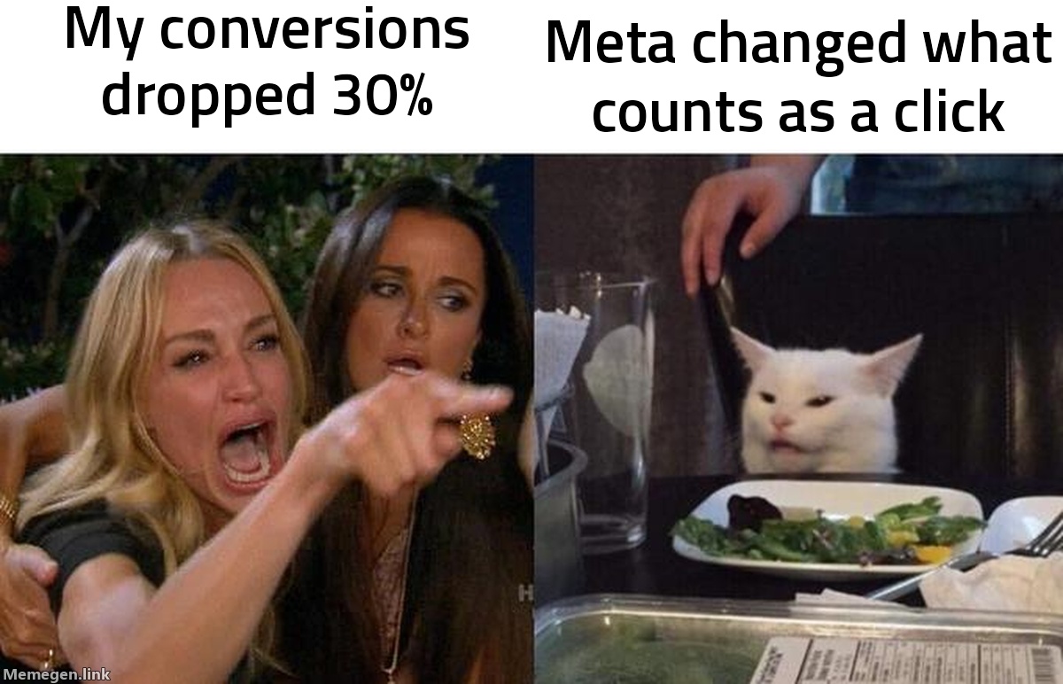 Meta Just Changed What Counts as a Click — And Your Conversions Look Lower Because of It