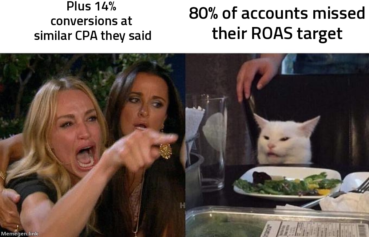 One in Five AI Max Campaigns Is Hitting ROAS Targets. The Other Four Point to Signal Quality.